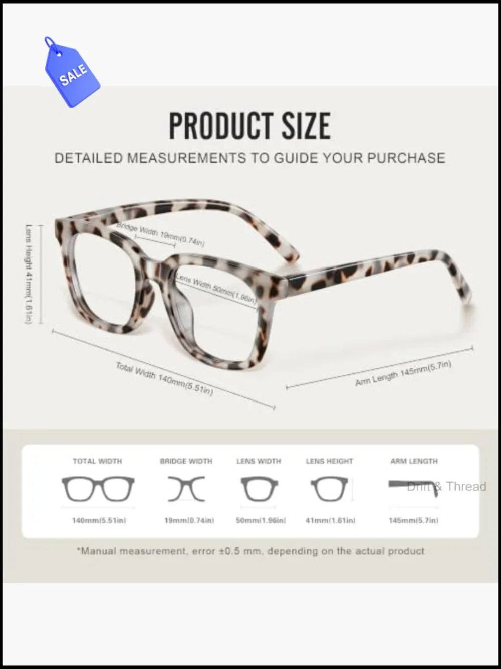 Oversize Blue Light Blocking Glasses for Women Men Square Anti Eyestrain